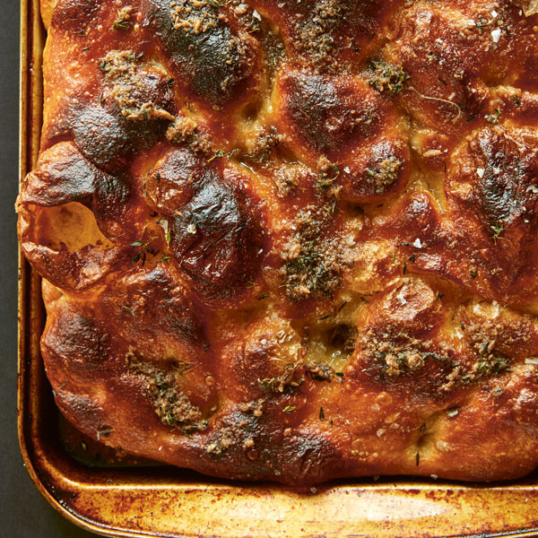 Image of Kate Young's Anchovy and Thyme Focaccia
