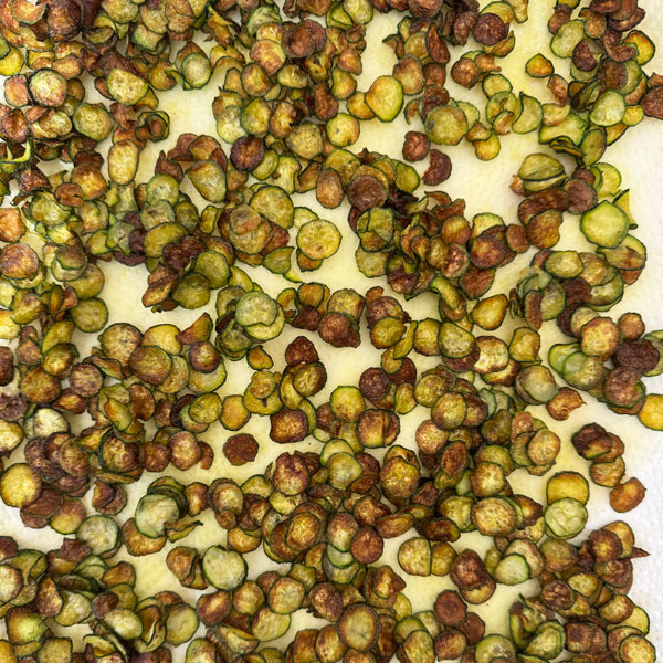 Image of courgette slices