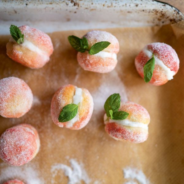 Image of Letitia Clark's Tiny Peach and Almond Cookies