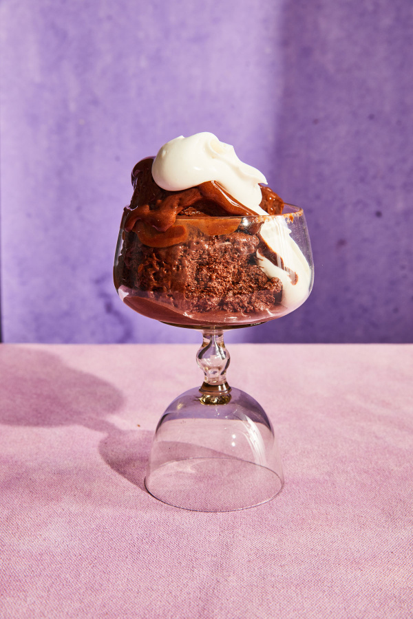 Image of Rawaan Alkhatib's Chocolate Sorbet with Warm Salted Dates