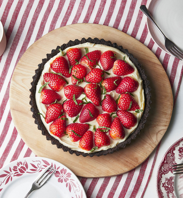 Image of Nigella's Double Chocolate and Strawberry Tart