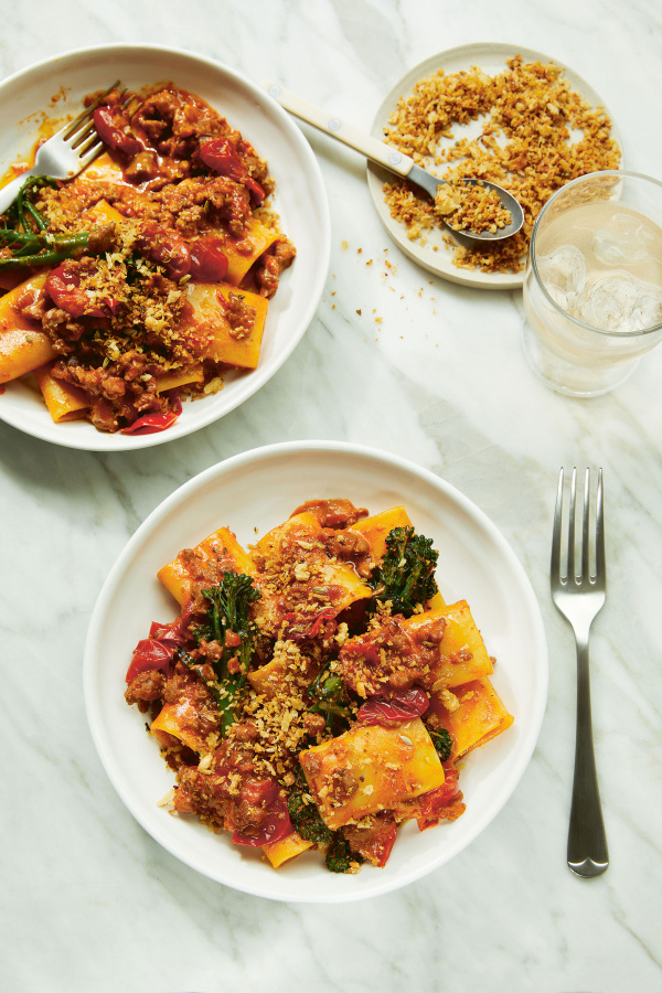 Image of Gurdeep Loyal's Fennel Sausage, Gochujang and Vodka Paccheri