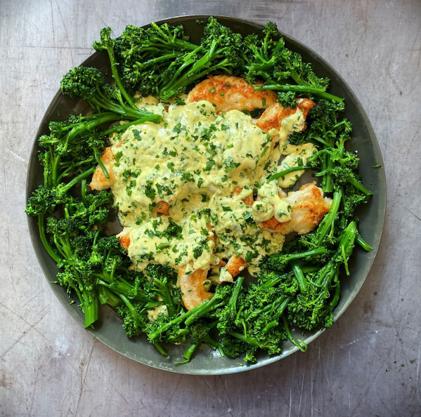 Image of Nigella's Chicken with Lemon Cream Parsley Sauce